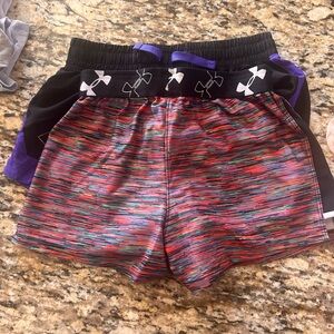 Pack of two- little girls under armour shorts